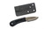 Dave Wenger Blades: Aphid XL-2- 2" Nitro-V Steel Blade - Black Paracord Wrapped Handle - Kydex Sheath