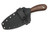 Primitive Woodsman - Guide Knife - 2.75" Black Oxide 80CRV2 Steel Blade w/ Burlap Micarta Handle
