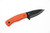 Primitive Woodsman - Foxfire - 2.5" Black Oxide 80CRV2 Steel Blade w/ Orange G10 W/ White Liner Handle