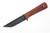 Primitive Woodsman - Pocket Tanto - 4" Black Oxide 80CRV2 Steel Blade w/ Sculpted Red Micarta Handle