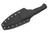Primitive Woodsman - Bushcraft Light - 3.75" Black Oxide 80CRV2 Steel Blade w/ Black Micarta Handle