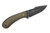 Primitive Woodsman - EDC - 3.25" Black Oxide 80CRV2 Steel Blade w/ Green Micarta W/ Red Liner Handle