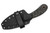 Primitive Woodsman - EDC - 3.25" Black Oxide 80CRV2 Steel Blade w/ Black Rubber W/ Orange Liner Handle