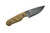 Anthem Knife & Implement - Mule - 3.5" Black Cerakote 52100 Steel Fixed Blade W/ Tan G10 Handle