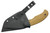 Anthem Knife & Implement - Outpost - 4.25" Black Cerakote 52100 Steel Fixed Blade W/ Tan G10 Handle
