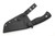 Anthem Knife & Implement - NO. 76 - 3.375" Black Cerakote 52100 Steel Fixed Blade W/ Black G10 Handle