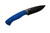 Anthem Knife & Implement - NO. 76 - 3.375" Black Cerakote 52100 Steel Fixed Blade W/ Blue & Black G10 Handle