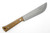 Woods Monkey Half/Chete by L.T. Wright - 1095 Steel - Saber Grind - Stonewash Finish - Natural Micarta Handle