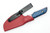 Bald Man Knife & Tool - Albatross - 2.75" Nitro-V Steel Fixed Blade W/ Bleed American Handle & Red Kydex Sheath