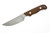 Hellbender Blade Co. - Outfitter - 3.5" Magnacut Tumbled Steel Fixed Blade W/ Brown Burlap Micarta Handle