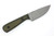 Very Good Knife Company - Adventure - 3.75" AEB-L Fixed Blade W/ Green & Black Canvas Micarta Handle