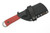 Very Good Knife Company - Lineman - 3.25" AEB-L Fixed Blade W/ Red Canvas Micarta Handle