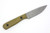 Very Good Knife Company - Hornet - 3.75" AEB-L Fixed Blade W/ Green Canvas Micarta Handle