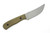 Very Good Knife Company - Heritage - 3.75" AEB-L Fixed Blade W/ Green Canvas Micarta Handle