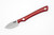 Lishen Knives - Northern Scalpel - 1.75" AEB-L Fixed Blade W/ Matte Red Canvas Micarta Handle