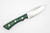 Lishen Knives - Little Canuck - 3.25" AEB-L Fixed Blade W/ Blue Maple Burl Handle