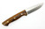 Lishen Knives - Dakota - 3.75" AEB-L Saber Grind Fixed Blade W/ Desert Ironwood Handle - 1