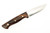 Lishen Knives - Dakota - 3.75" AEB-L Saber Grind Fixed Blade W/ Desert Ironwood W/ Brass Pins Handle - 1