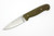 Battle Horse Knives - Explorer - 01 Steel Fixed Blade w/ Green Canvas Micarta Handle
