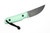 JP Bladesmithing - Shinobi XL - 3.125" AEB-L Fixed Blade W/ Tiffany Blue G-10 Handle & Black Leather Sheath