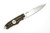 Hoffner Knives: Hand Spear - 5" Silver 440C Stainless Steel Fixed Blade Knife - Maduro G10 Handle