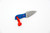 Aux Mfg - Pocket Lint - 1.5"  AEB-L stainless steel Blade w/ Blue Grip-X Handle