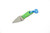 Aux Mfg - Pocket Lint - 1.5"  AEB-L stainless steel Blade w/ Toxic Green G-10 Handle