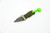 Aux Mfg - Pocket Lint - 1.5"  Vegas Forge Damasteel Blade w/ Green G-10 W/ Black & FDE Liner Handle