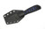 Aux Mfg - Tsume - 1.6"  AEB-L stainless steel Blade w/ Epoxied Cord Wrap Over Holographic Blue Stingray Handle