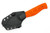 Aux Mfg - Model 1 - 2.25"  AEB-L stainless steel Blade w/ Orange Grip-X Handles