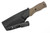 Aux Mfg & Hyper Collaboration - Sgain Dubh - 3" S35VN stainless steel Blade w/ FDE Grip-X Handles