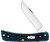Case Cutlery: Sod Buster Jr. - Pocket Worn Peach Seed Jig Mediterranean Blue Bone Handle - 1 Blade