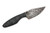 Black Bird Knives - Kestrel - 3.25" 80crv2 steel fixed black W/ Black Grip-X Handle