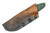 Black Bird Blades - Kestrel - 3.25" 80crv2 steel fixed black W/ Green Grip-X Handle