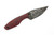 Black Bird Knives - Kestrel - 3.25" 80crv2 steel fixed black W/ Red Grip-X Handle