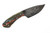 Black Bird Knives - Forged To Shape Crow Hunter - 3.5" 80crv2 steel fixed black W/ Multi-Color Grip-X Handle