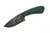 Black Bird Blades - Crow Hunter - 3.25" 80crv2 steel fixed black W/ Veridian Grip-X Handle