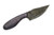Black Bird Knives - Forged To Shape Camp Knife - 3.75" 80crv2 steel fixed black W/ Purple Dragon Scale Micarta Handle