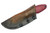 Black Bird Knives - EDC - One-Off Small Integral Bolster Full Tang - 2.75" 80crv2 steel fixed W/ Red Grip-X Handle