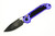 Microtech - LUDT Gen III S/E Black DLC Standard Purple  - Automatic Folding Knife