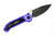 Microtech - LUDT Gen III S/E Black DLC Standard Purple  - Automatic Folding Knife