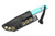 JP Bladesmithing - Fang EDC- 2.25" AEB-L Fixed Blade W/ Turquoise G-10 Handle & Black Leather Sheath