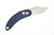 Woods Monkey Banana Peel by L.T. Wright - Clip Point - AEB-L Steel - 1/4" Blue Richlite Handle
