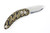 Woods Monkey Banana Peel by L.T. Wright - Drop Point - Scandi - A2- 3/8" Camo G-10 Handle