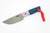 Bald Man Knife & Tool - B.A.S.K. Compact - 3" Nitro-V Fixed Blade W/ Bleed American Grip-X Handle & Red Kydex Sheath