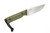 JP Bladesmithing - Pocket Bowie - 3.6" AEB-L Fixed Blade W/ OD Green G-10 Handle & Black Kydex Sheath