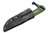 JP Bladesmithing - Pocket Bowie - 3.6" AEB-L Fixed Blade W/ OD Green Grip-X Handle & Black Leather Sheath