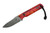 JP Bladesmithing - Fang XL - 3.125" AEB-L Fixed Blade W/ Poured Resin Handle & Black Leather Sheath