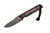 JP Bladesmithing - Fang XL - 3.125" AEB-L Fixed Blade W/ Apple Jack Dymalux Handle & Black Leather Sheath