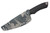 Maximus Knives - Big Mamba - 4" 80crv2 Fixed Blade W/ Textured Black G-10 W/ Black & Grey Digital Camo Kydex Sheath